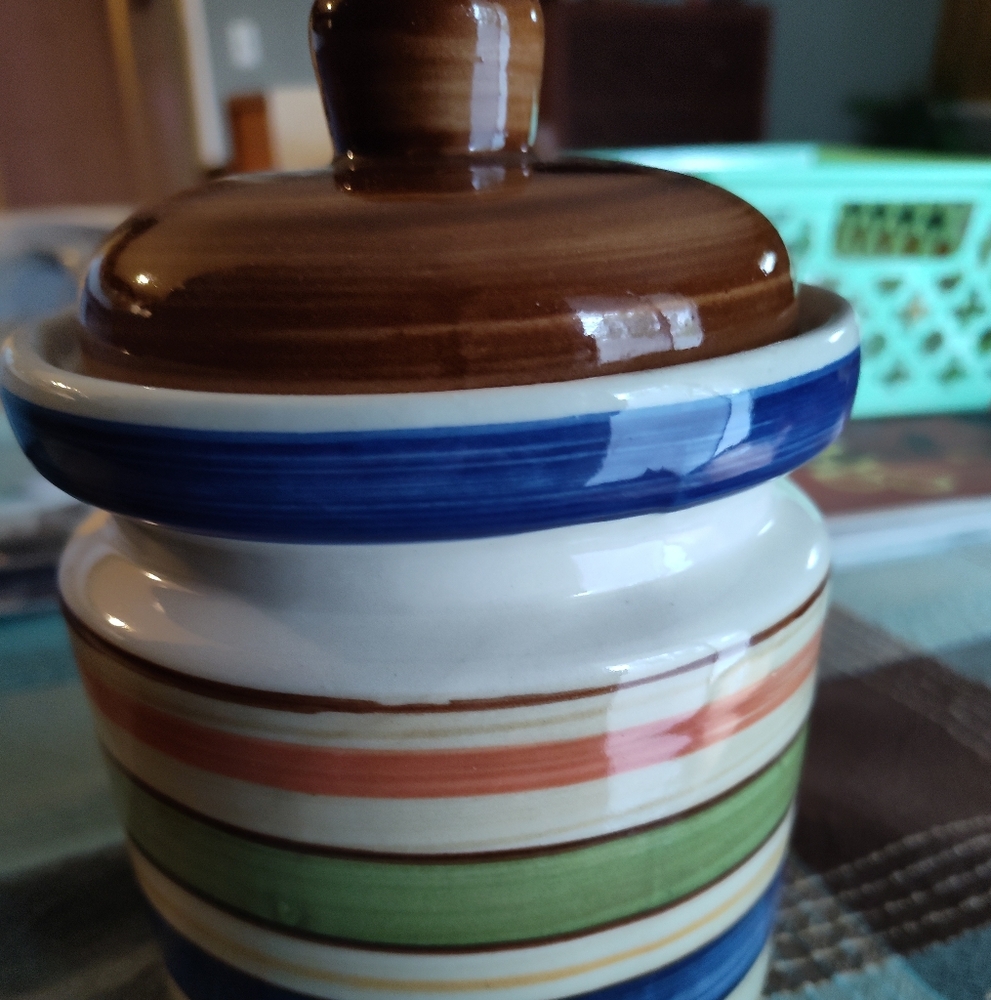 Mulberry Multicolor Ceramic Storage Jar